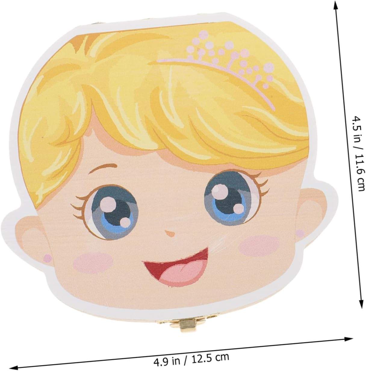 ABOOFAN First Tooth Box Cute Wooden Keepsake Storage for Cartoon Design Lightweight for Showers and Birthdays Tooth Holder