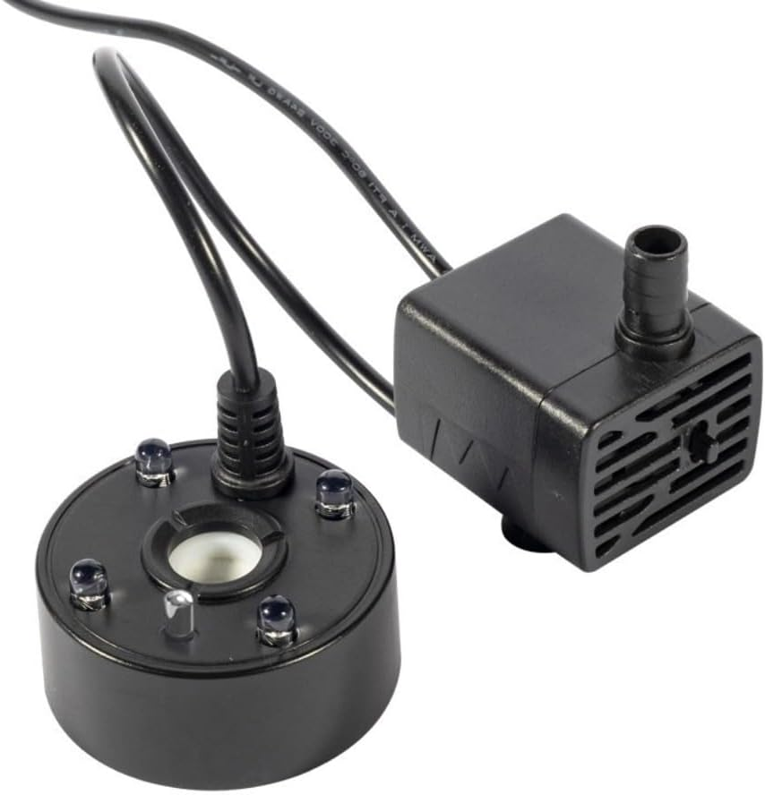 Ultrasonic Mist Maker, USB Mist Maker Fogger, Ultrasonic Fogger Pond Fogger with LED Lights, Aquarium Mist Maker, Water Atomizer Fogger image number 4