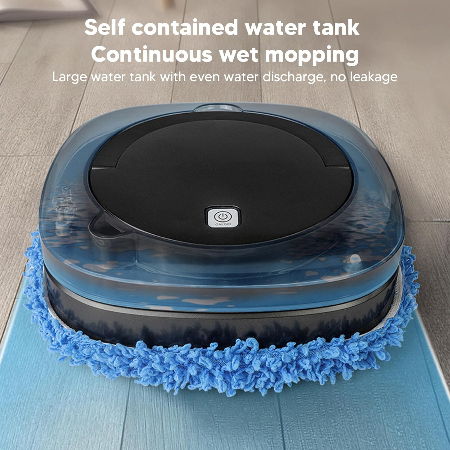 Robot Vacuum Cleaner, Ultra Quiet Smart Robot Vacuum and Mop Combo with Water Tank, Dry and Wet Fully Automatic Mopping Machine, Powerful Robot Cleaner for Hardwood Floors Carpet (Black) image number 5