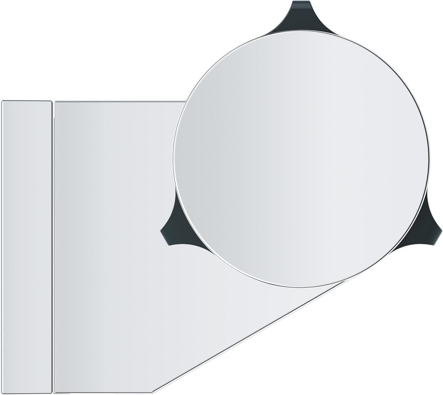 GROHE Vitalio 26183001 Universal Shower Head Holder (Wall Mounted, Adjustable, Maximum Load up to 20 Kg, Durable Surface, for Gluing or Drilling, with Screws and Dowels, No Glue), Chrome, image number 4