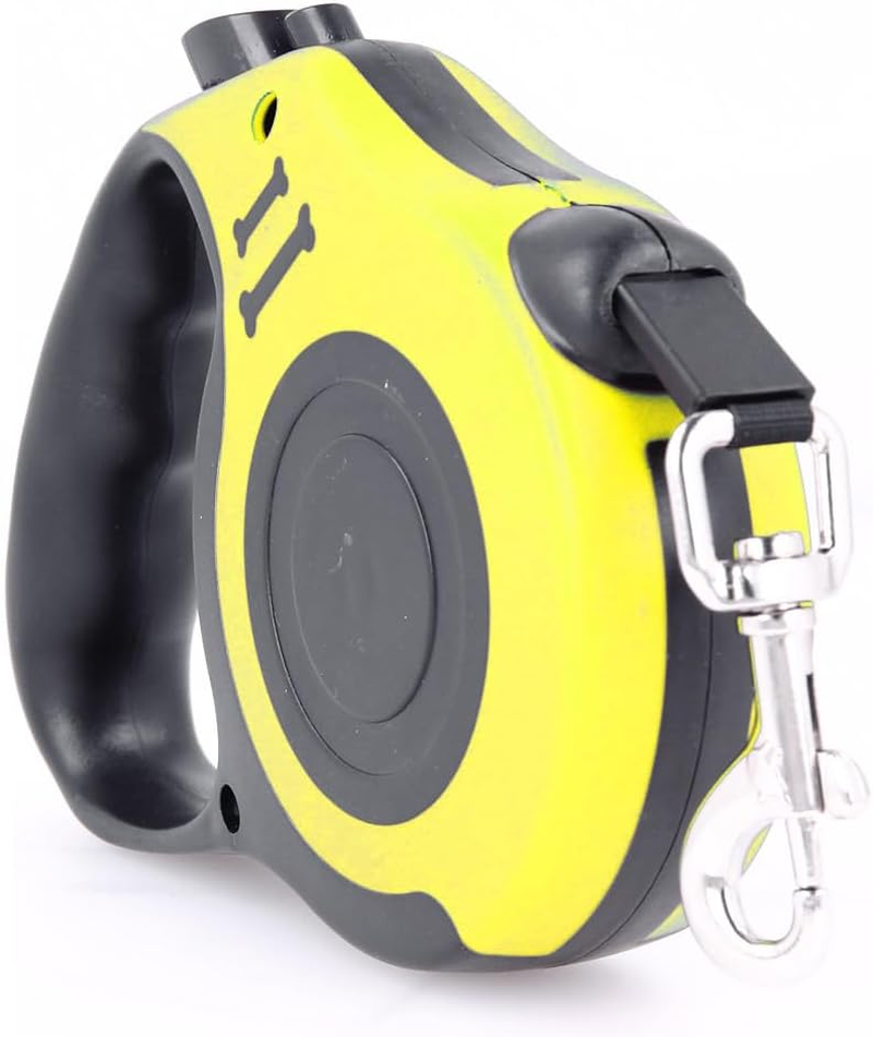 Ergonomic Extendable Lead for Dogs, Cats and Pets up to 12 Kg, Extendable 5 M, Yellow image number 4