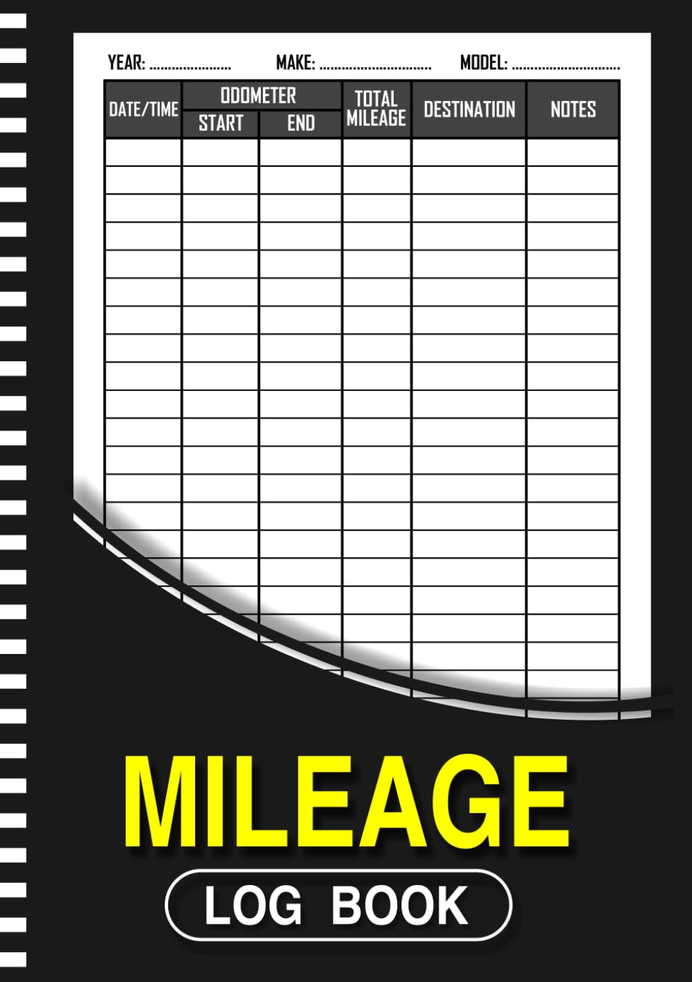 MILEAGE LOG BOOK: Easy-To-Use Odometer Tracker for Business & Personal Use | Irs-Compliant Record Keeper (A5, 105 Pages)