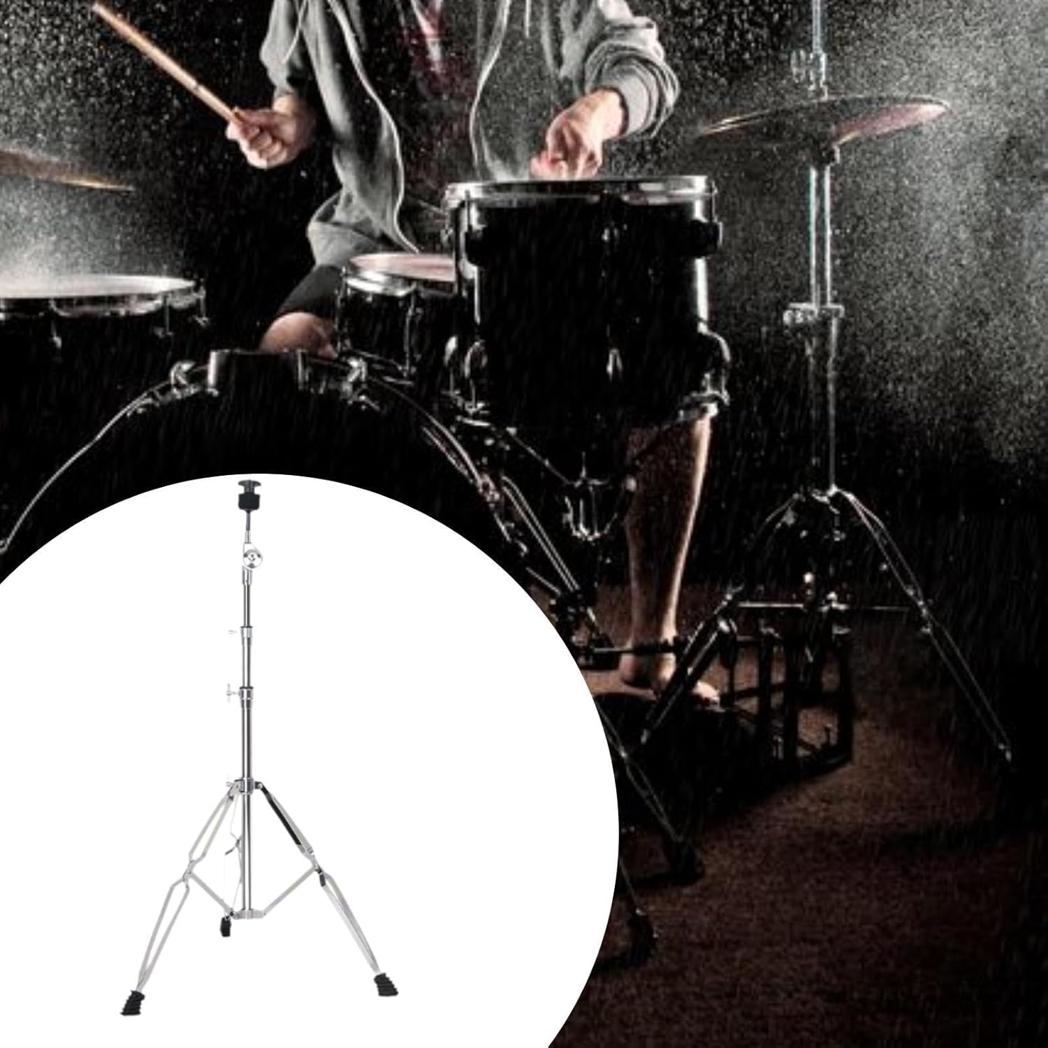 Cymbal Stand Drum Stand Stand Double Braced Legs for Concert Practice Studio image number 6