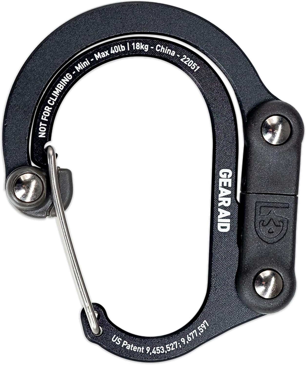 Gear AID HEROCLIP (Mini) Carabiner Gear Clip and Hook, for Hanging Bags, Purses, Lanterns, Strollers, Tools, Helmets, Water Bottles, and More image number 4