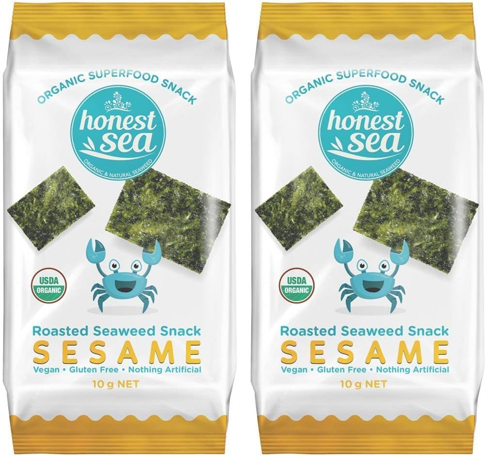 Honest Sea Roasted Seaweed Sesame Snack, 10G