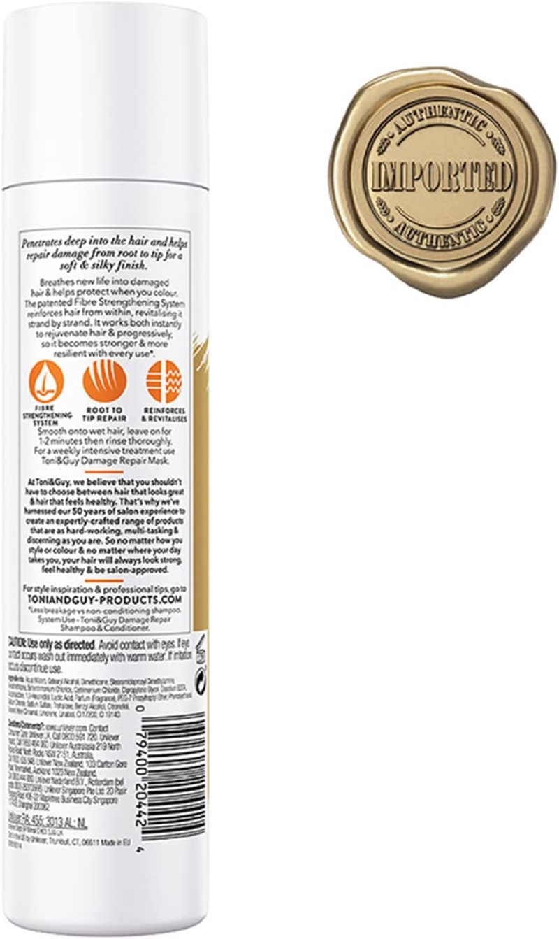 Toni & Guy Damage Repair Conditioner for Damaged Hair 250Ml (Pack of 2)