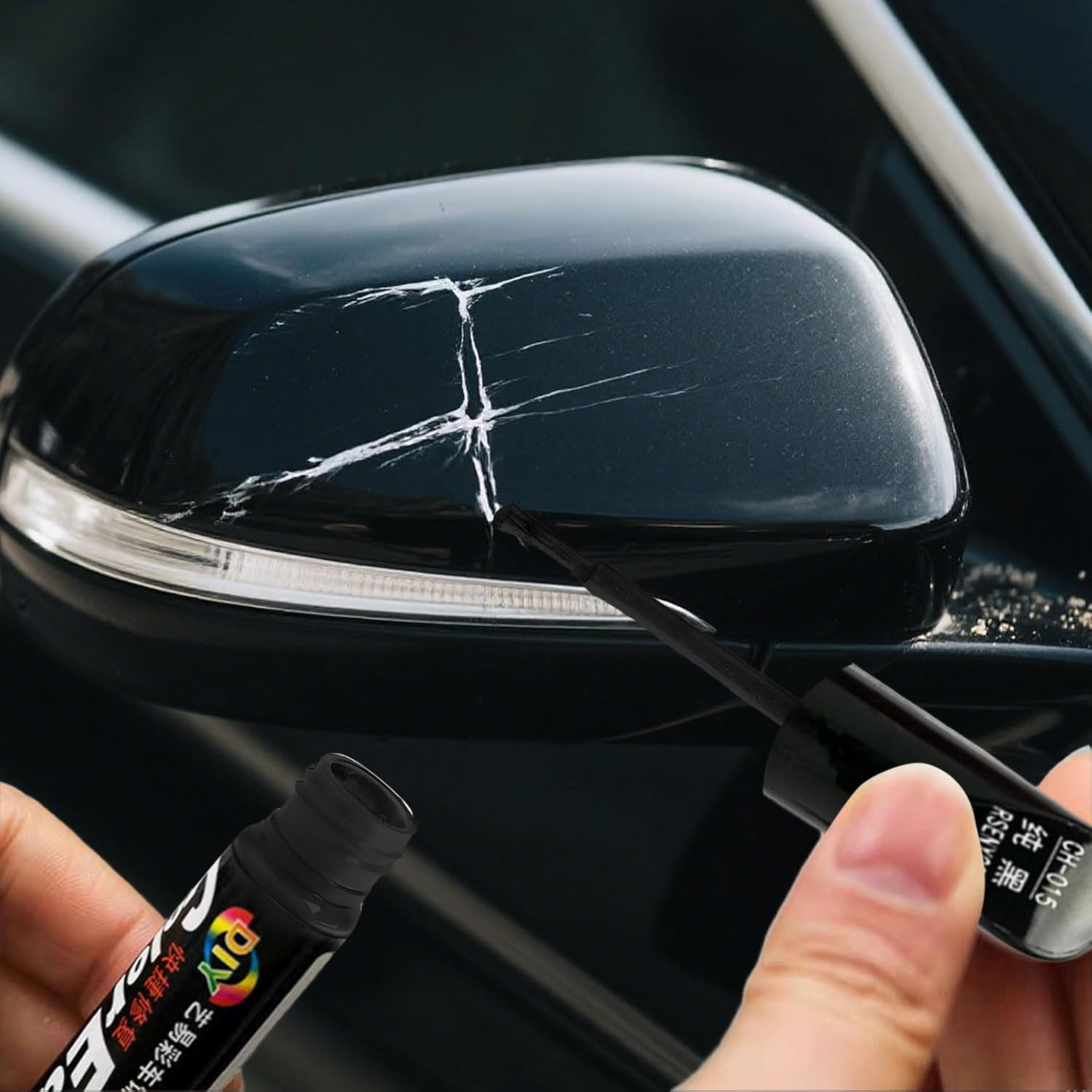 3Pcs Car Scratch Remover, Quick and Easy Touch up Paint Pen, Effective Car Scratch Remover Pen, Repair Scratches and Paint Damage, Suitable for Bicycles, Motorcycles, Cars, Trucks and Recreational Vehicles(Black) image number 3