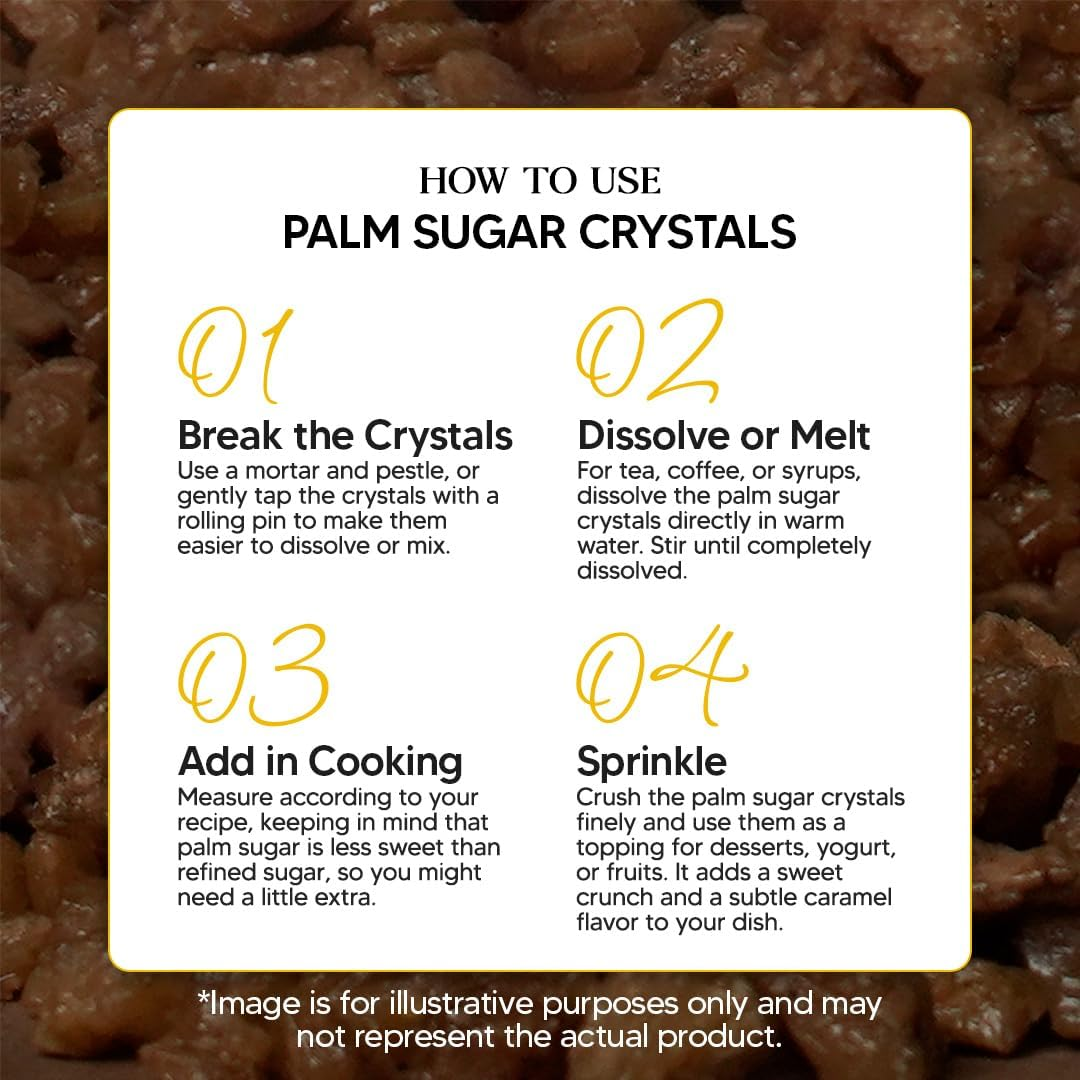 Mai Greens Palm Sugar Crystals | Sugar Subsititute | Low GI Sugar - 250G image number 3