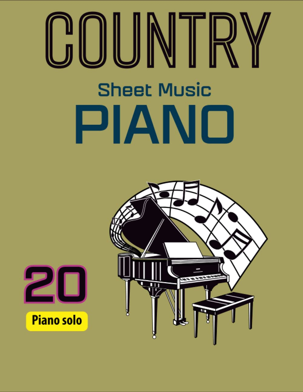 20 Country Sheet Music Piano: Piano Solo image number 1