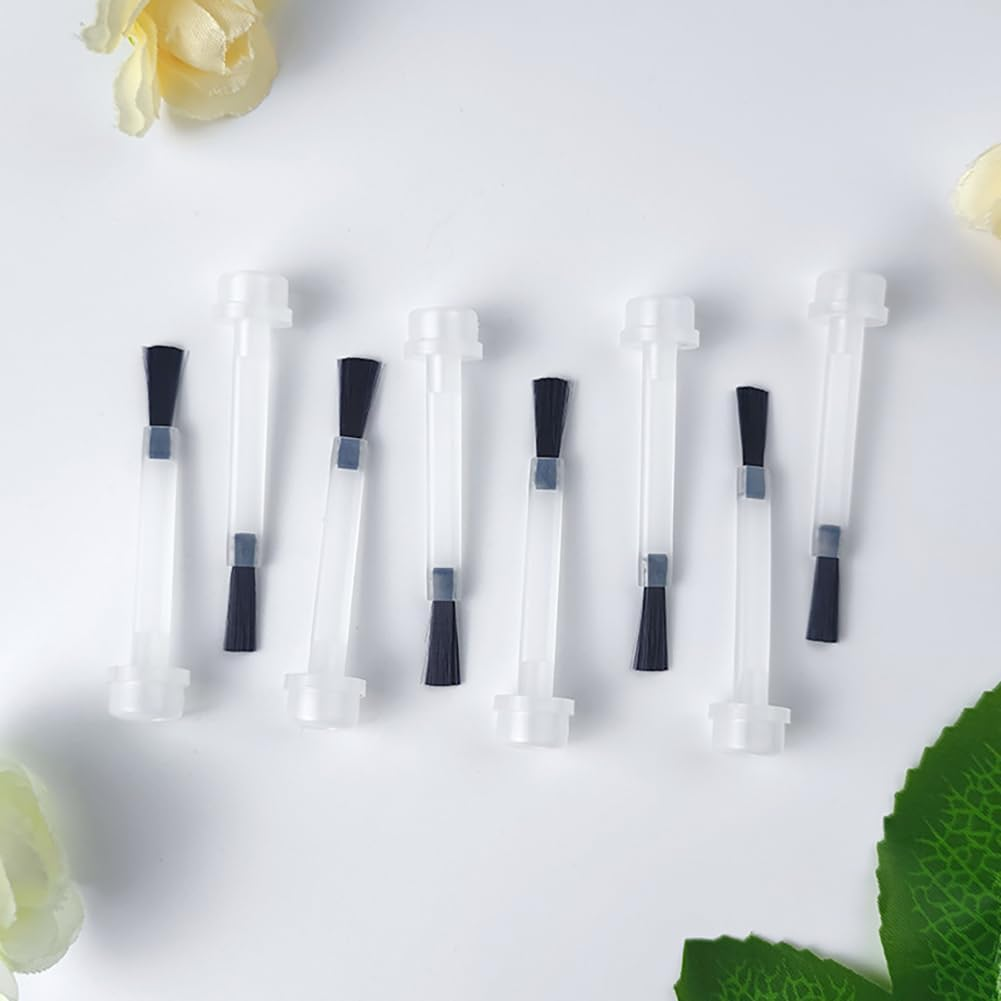 20Pcs Liquid Gel Nail Brushes Nail Dipping Powder Brushes Nail Polish Brush Replacement with Cap Disposable Nail Polish Brushes image number 4
