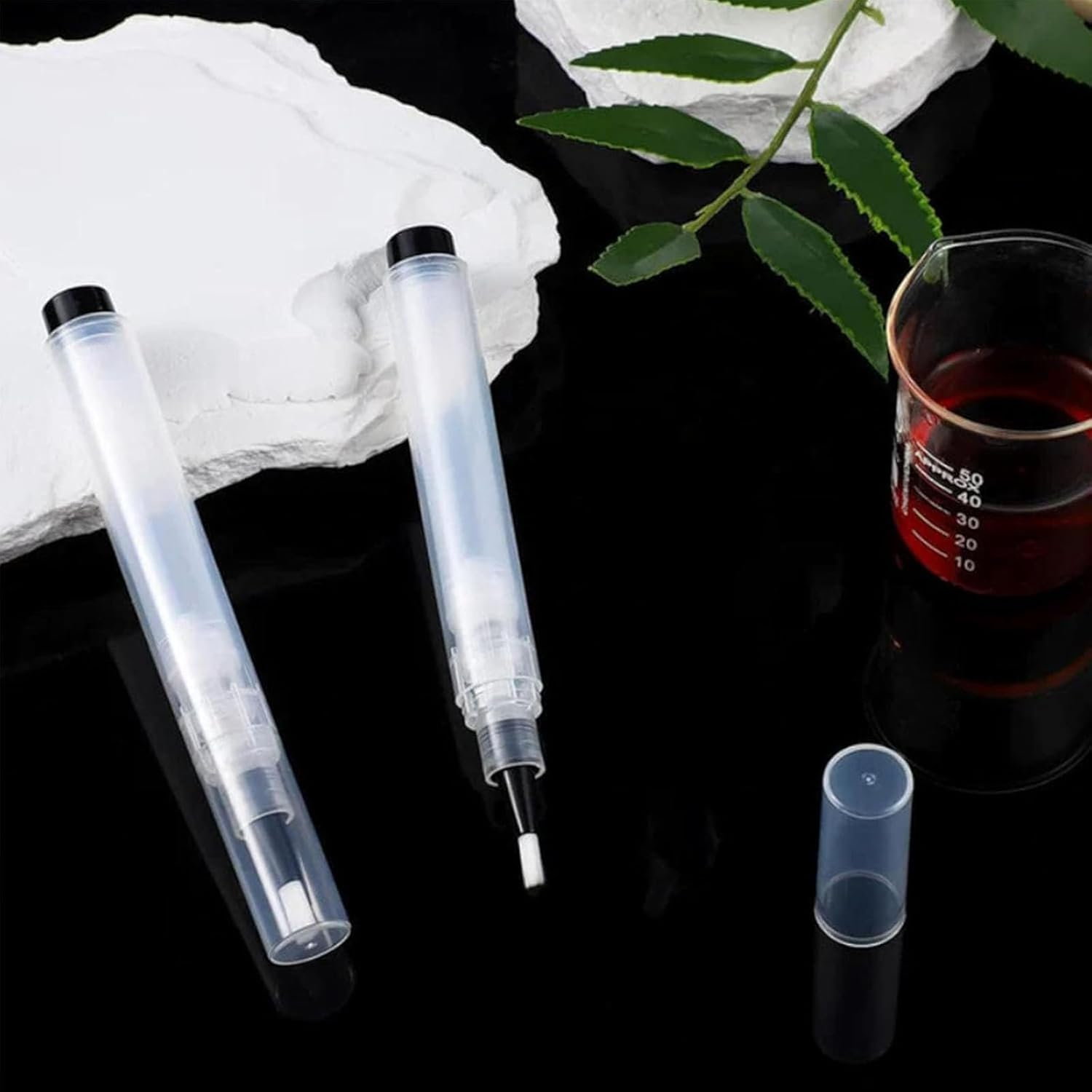 Applicabley Fillable Touch up Paint Pen Brush, Paint Touch up Pens Fillable with Brush, Refillable Touch up Paint Pen Brush, Wall Paint Touch up Pens Fillable, Touch up Paint Pens for Walls (10Pcs) image number 1