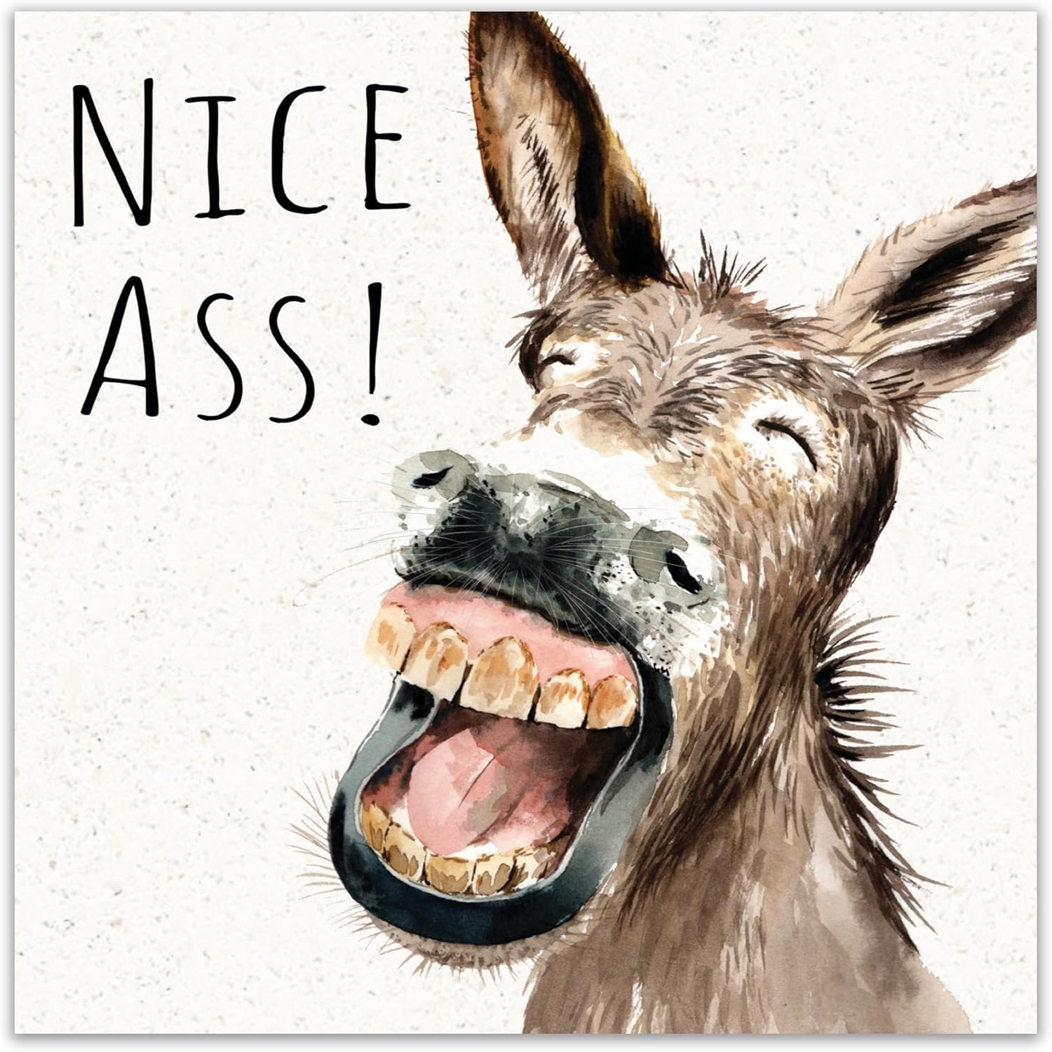 Twizler Funny Valentine'S Day Card with Donkey - Valentine Card for Husband Wife or Boyfriend Girlfriend - Valentine'S Card for Him Her or Fianc&eacute; Fianc&eacute;e Partner image number 1
