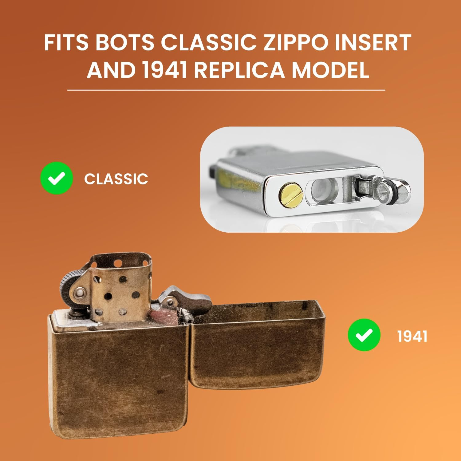 Lighter Gasket Seal Insert Compatible with Zippo | Heavy-Duty Metal Alloy Anti-Evaporation Cap | Jeffriz Cotton Rubber Replacement Repair Kit for Refillable Fuel Fluid &ndash; Silver Custom Gift Accessory image number 6