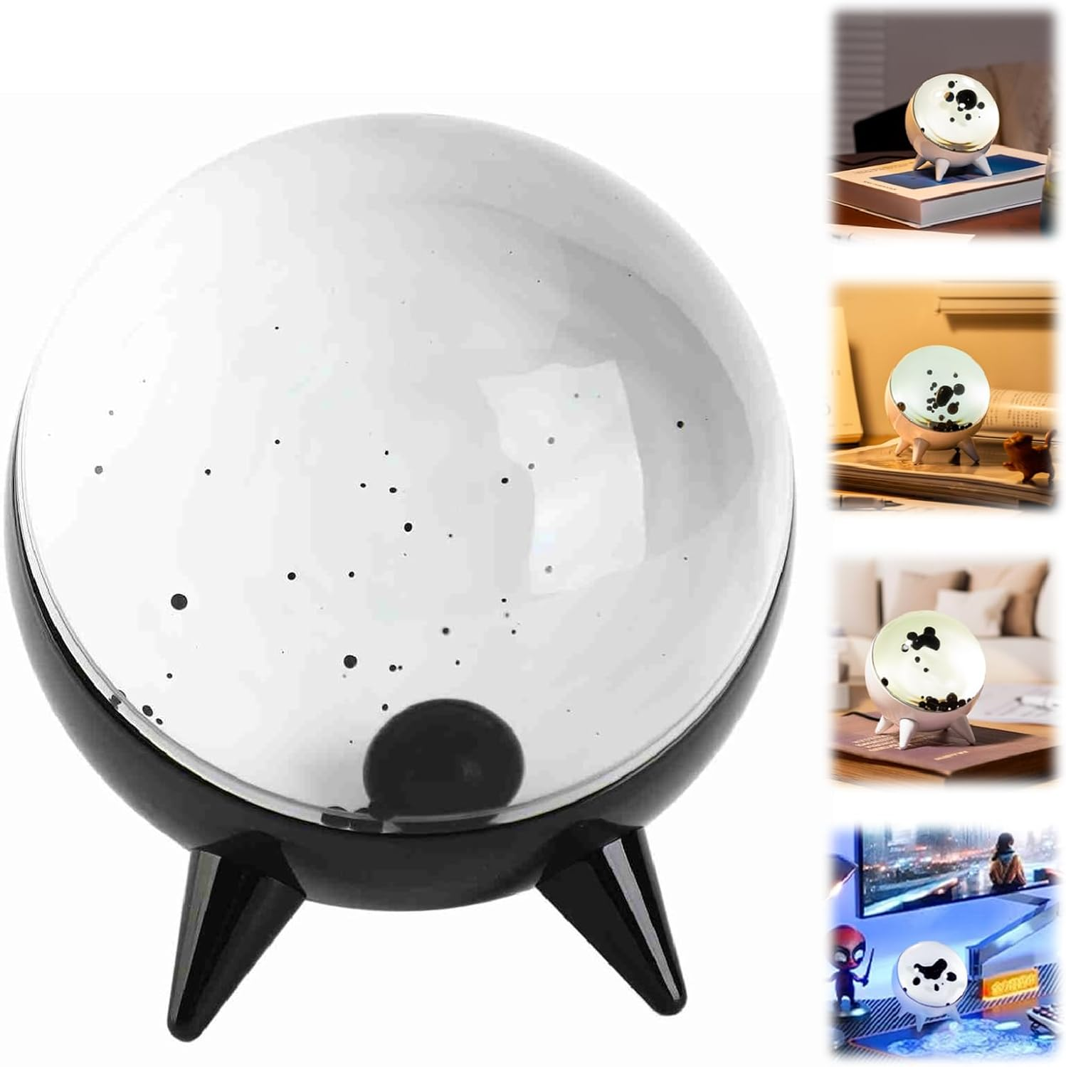 Ferrofluid Sound Visualizer, Dancing Ferrofluid with Music Rhythm, Magnetic Fluid Sound Partner, Symbiont in a Bottle, Ferrofluid Visual Music Mate Desktop Decor Gifts image number 2