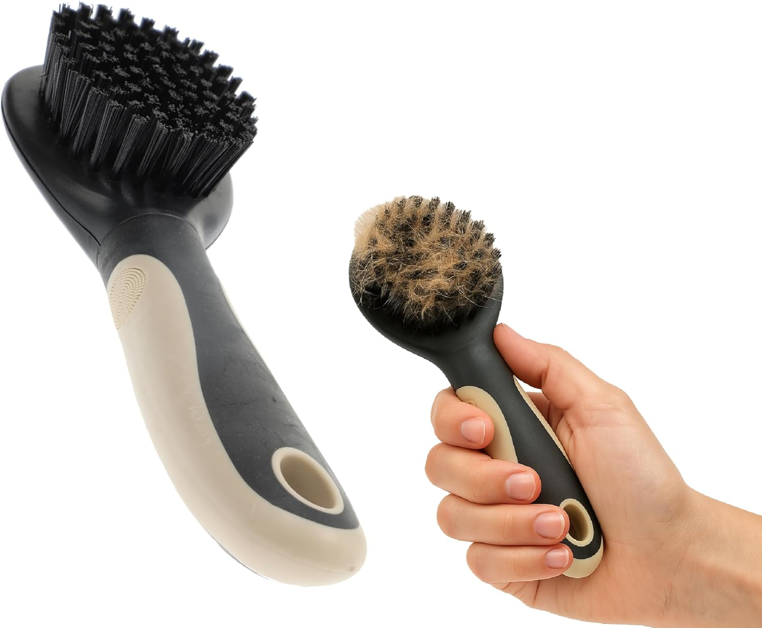 Rosewood Fur Brush for Cats - Small - Gentle Cat Brush with Firm Bristles - Black - for Daily Grooming and Shiny Fur image number 1