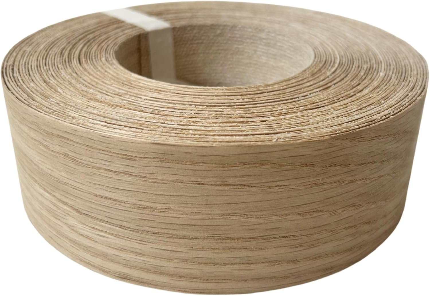 Preglued American White Oak Wood Veneer Edging, Plywood Edge Banding, Flexible Wood Tape, Iron on Easy Application Veneer Edging with Hot Melt Adhesive Back (2.2Cmx15M) image number 1