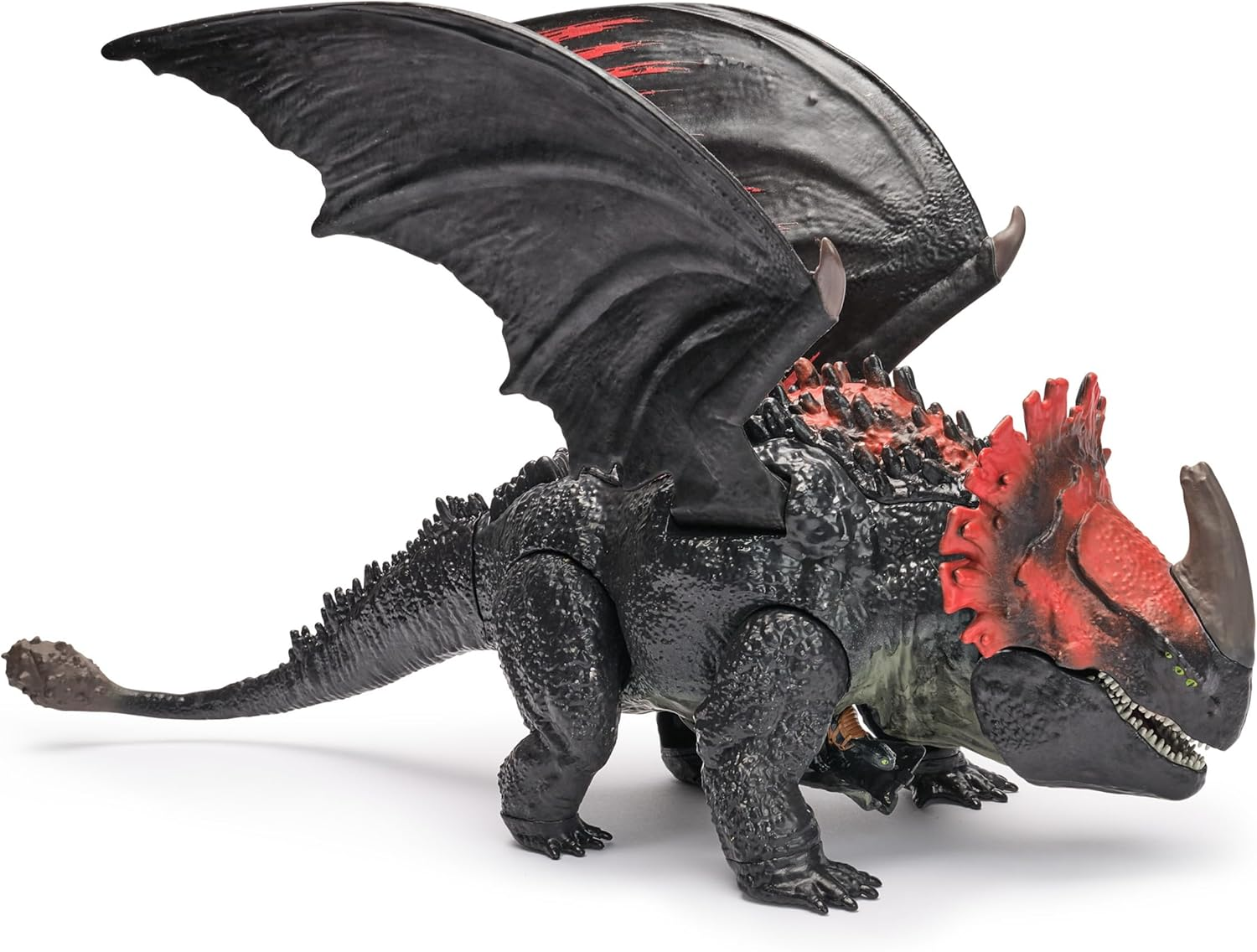 How to Train Your Dragon, World of Berk: Red Death Chomping Rampage, 28-Cm Toy Dragon with Exclusive Toothless Figurine for Ages 4 & Up image number 4