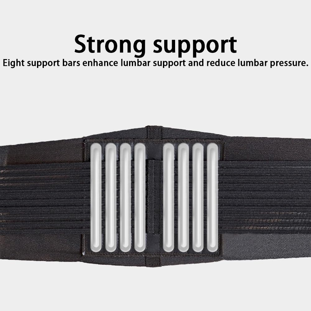 Back Brace for Lower Back Pain Relief &ndash; Adjustable 6-Strap Lumbar Support Belt for Sciatica, Scoliosis & Herniated Disc, Breathable Back Support Brace for Women & Men, Daily Wear & Work Use image number 3