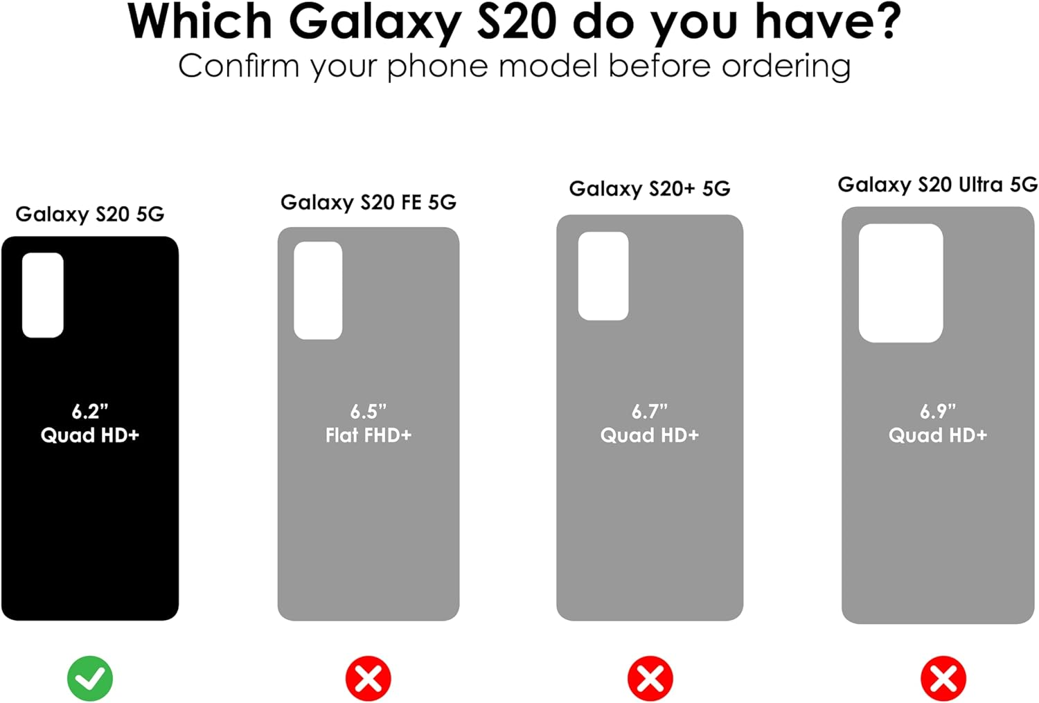Otterbox Symmetry Series Case for Samsung Galaxy S20, Clear