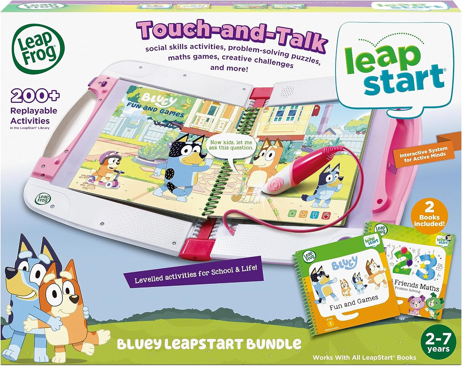 Leapfrog Bluey Leapstart Bundle - Eletronic Reading System - 613178 - Pink