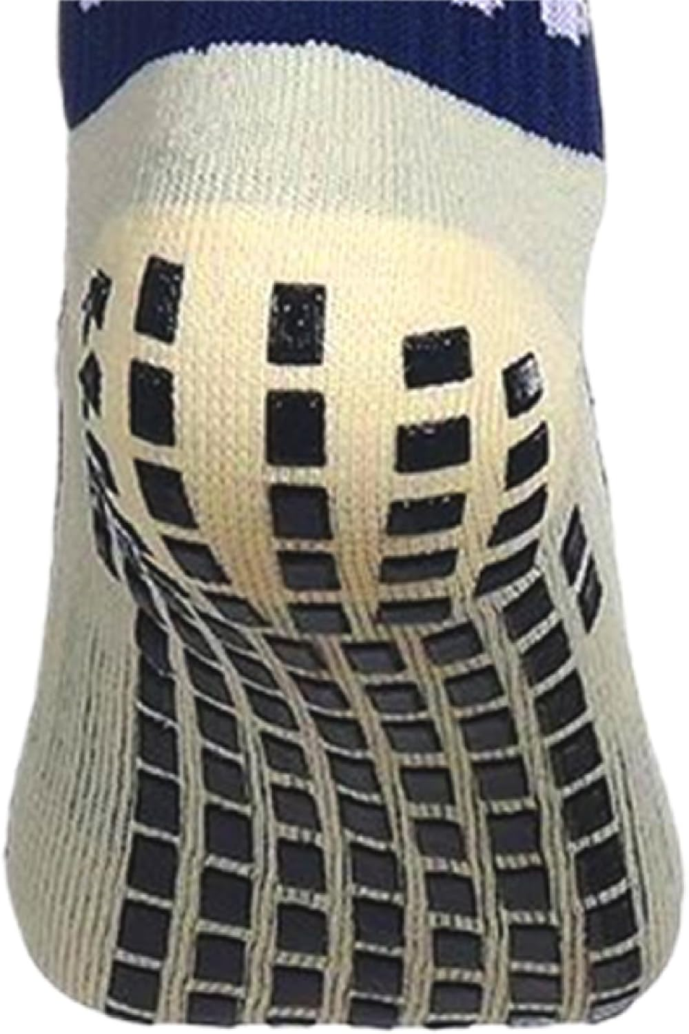 Dress Cici Men'S Knee High Running Socks with Cushion Comfort, Silicone Grip Athletic Socks for Basketball and Football Etc (2 Set) - Navy 2Pairs image number 5