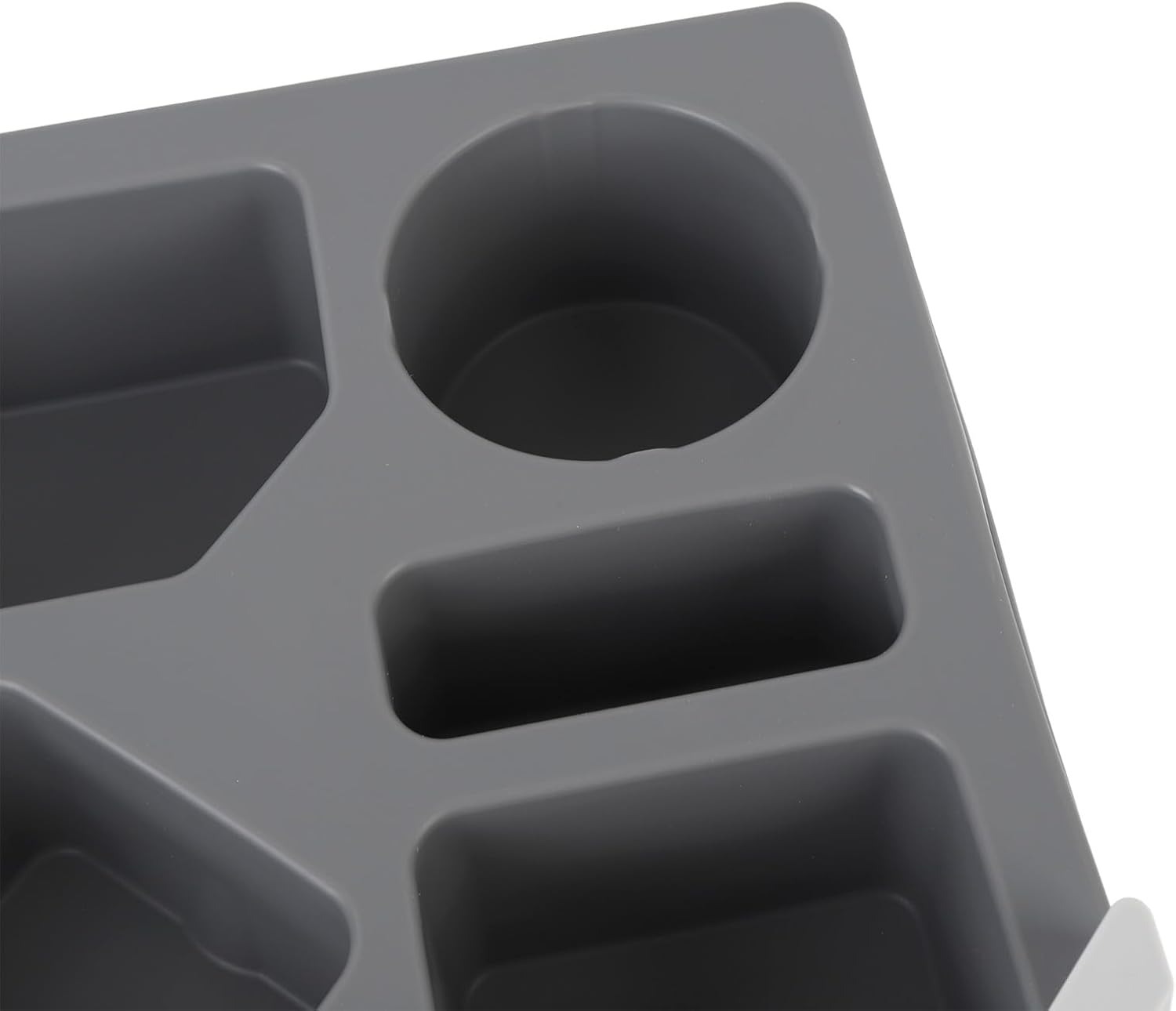 Sofa Cup Holder Rotating Tray Gray for Snacks Beverage Remote Couch Caddy image number 3