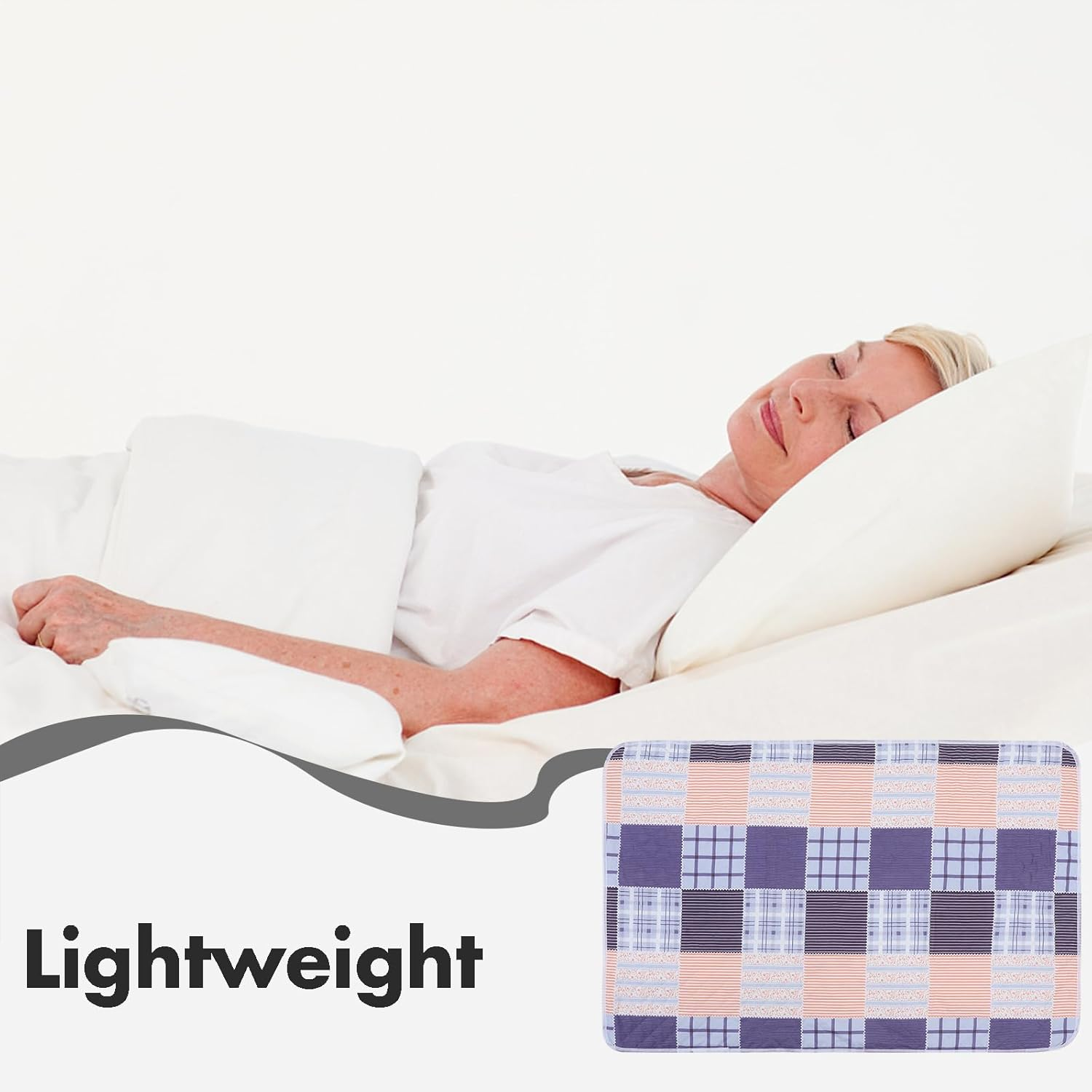 FRCOLOR Waterproof Mattress Pad Urine-Proof Mattress Mat Reusabed Wetting Sheets Mats Washable Waterproof Underpad for Adults Child Pet 120X80CM image number 2