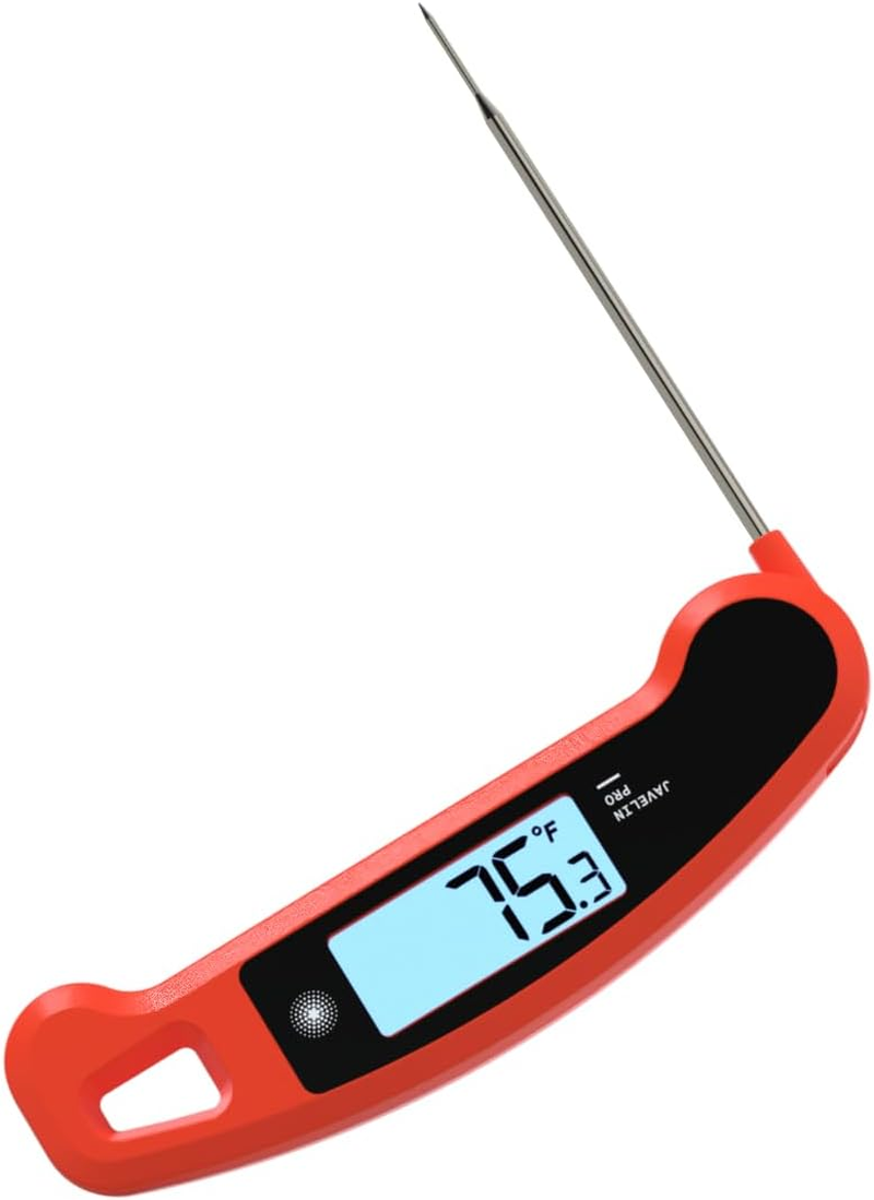 Lavatools PX1D Javelin PRO Duo Ultra Fast Professional Digital Instant Read Meat Thermometer for Grill and Cooking, 11.5Cm Probe, Auto-Rotating Backlit Display, Splash Resistant &ndash; Sambal