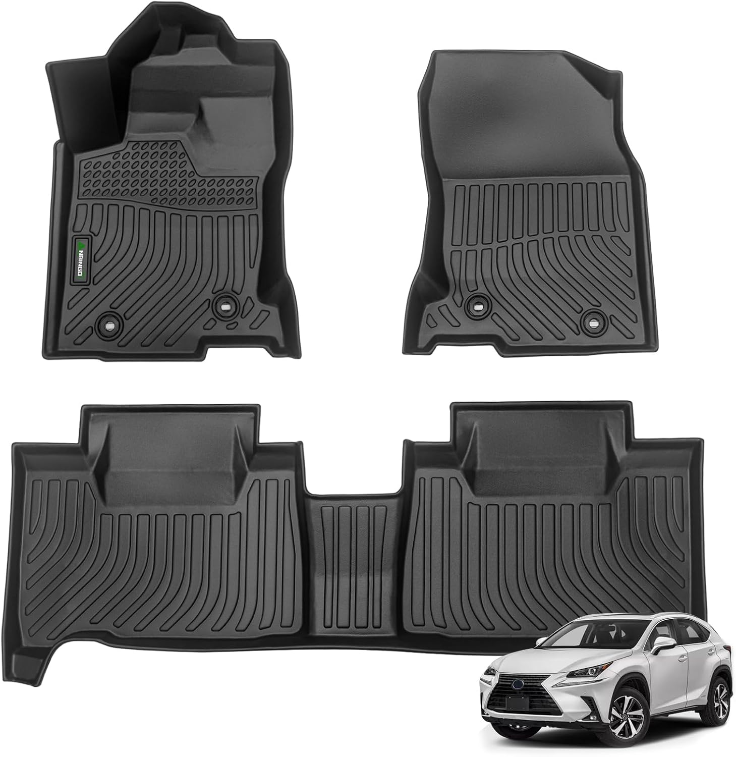 Anbingo&reg;Floor Mats Fit for Lexus NX 2015-2021 All Weather Car Mats Rug for 2016 NX TPE Rug Mat for 2017 NX Rubber Trunk Liner Carpet for 2018 NX Automotive Accessories for NX image number 5