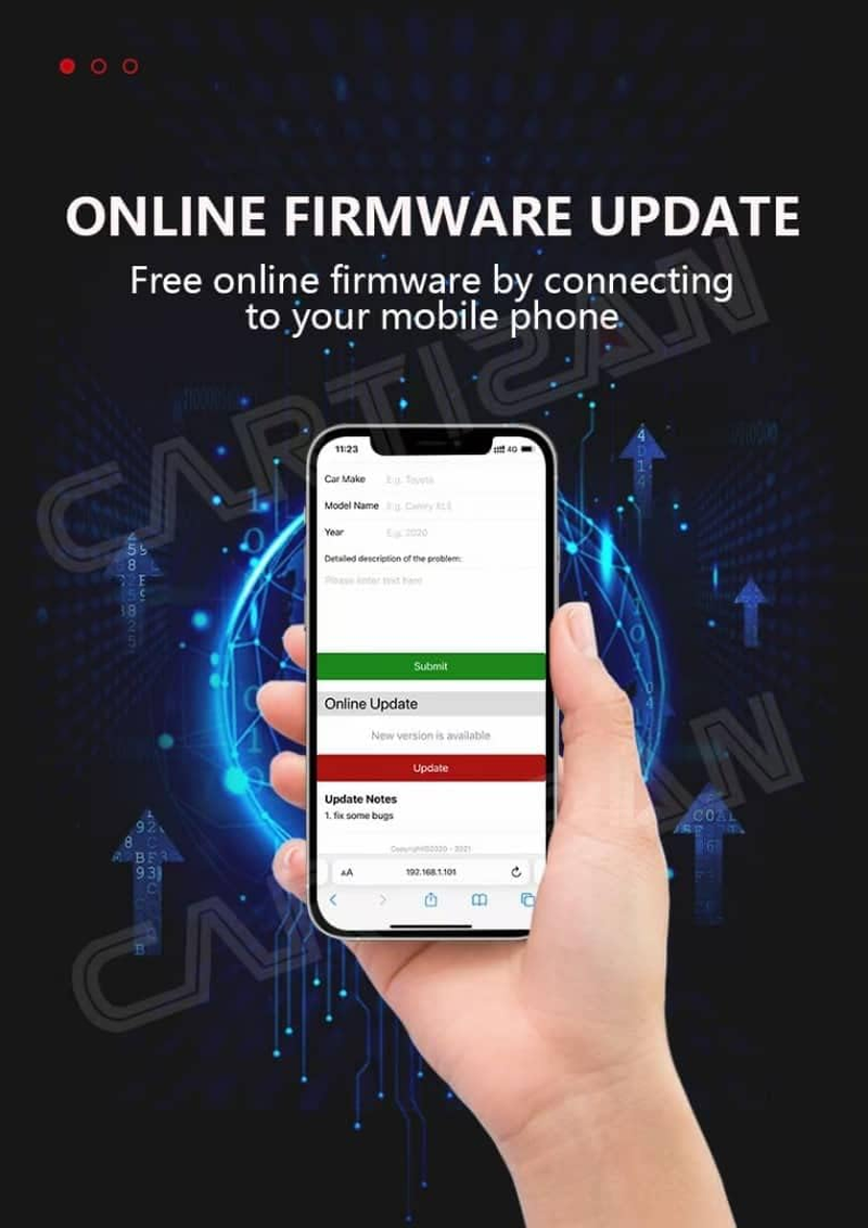 Smart World Company Cartizan CP-AA Carplay Wireless Dongle Adapter 2 In1 Android Auto and Apple Carplay