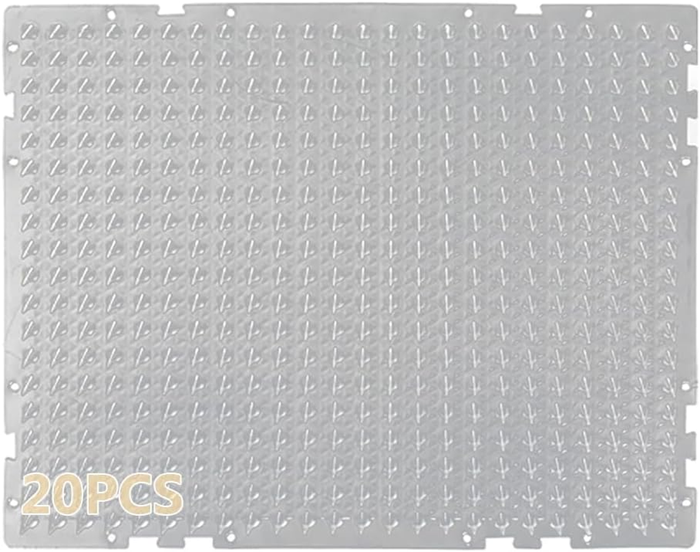 20-Piece Clear Pet-Proof Spiked Pads, Cat Deterrent Mat, Foldable Pussy Repeller, Gentle Rounded Spikes, Compact Storage, for Indoor and Outdoor Us image number 2