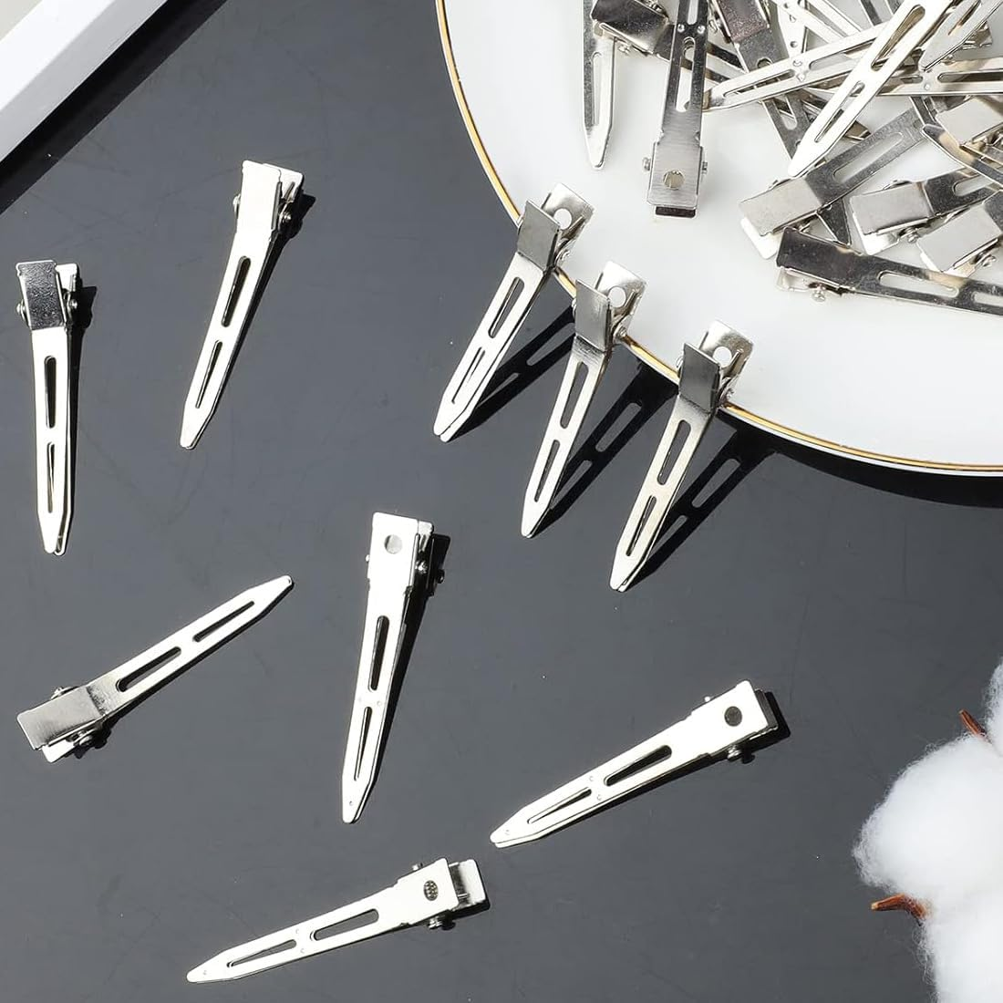 Aililong Pack of 60 Hair Clips, Alligator Clips, Hair Clips for Women, Hair Clips, Hairdressing Supplies, Hair Clips for Styling, 2.2 Inch Hair Clips, Small Hair Clips for Women image number 2