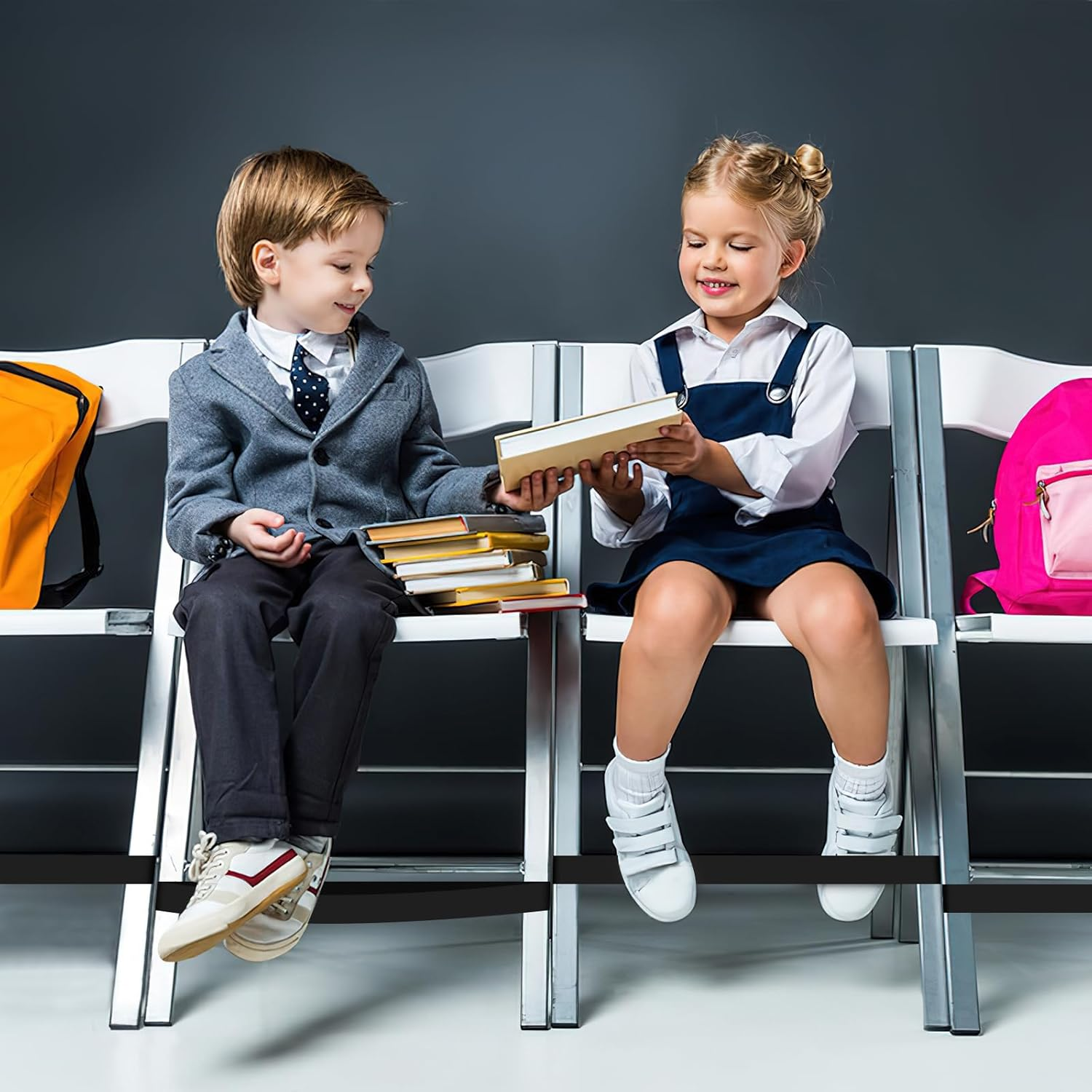 6 Pack Chair Bands for Kids with Fidgety Feet - Sensory Room Must Haves for ADHD and Autism - Classroom and Home Chairs Fidget Tools image number 5