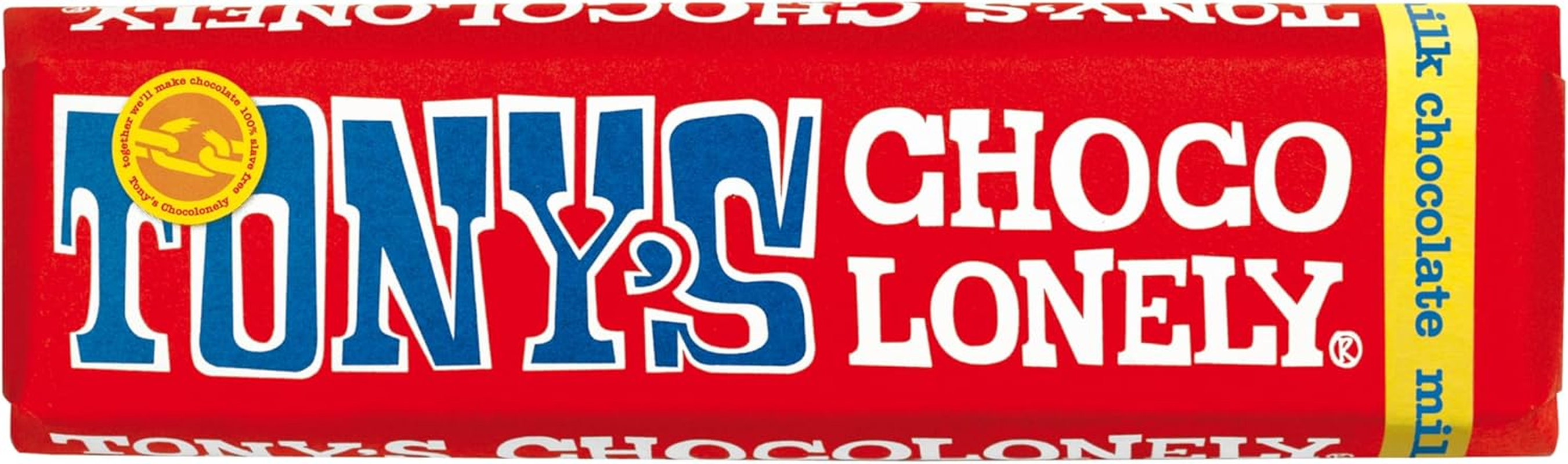 Tony'S Chocolonely Snack Size Milk Chocolate Bars 48 G image number 1