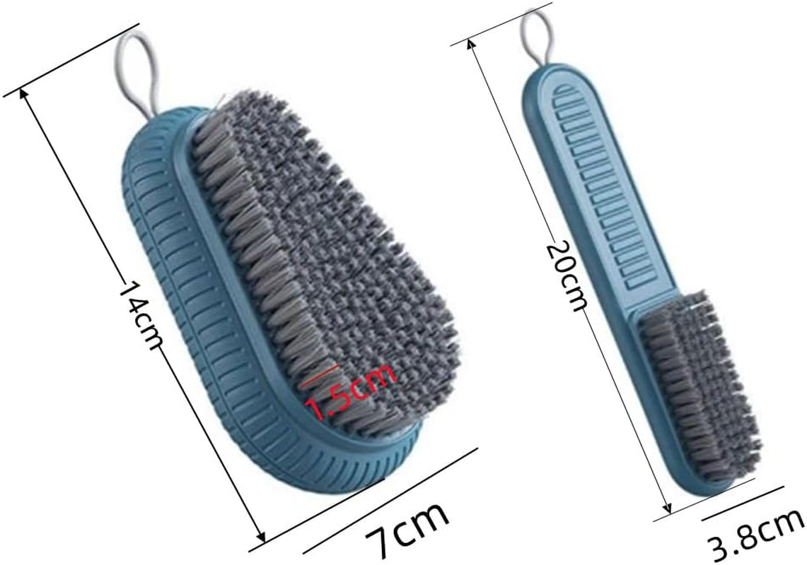 Naisfei 2 PCS Heavy Duty Nail Brush for Cleaning Fingernails, Nail Brush for Cleaning Fingernails Two Sided Hand Fingernail Scrub Brush Soft Stiff Bristles Nails Toes Scrubber image number 3