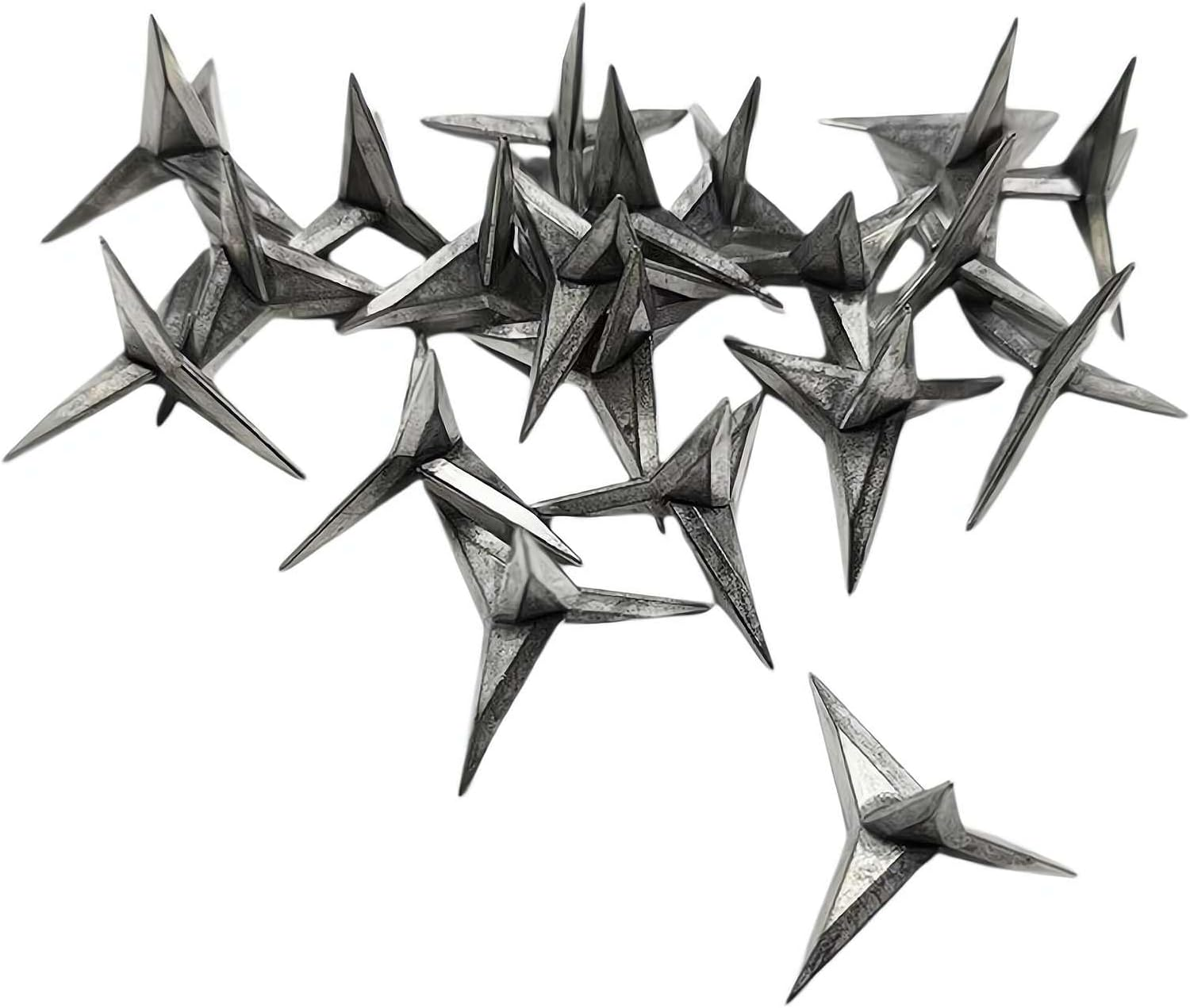 20PCS Tire Puncture Nails Spikes, Anti-Theft Security Car Vehicle Auto Puncture Nail Carbon Steel Cone Spikes Triangle Nail Spikes image number 3