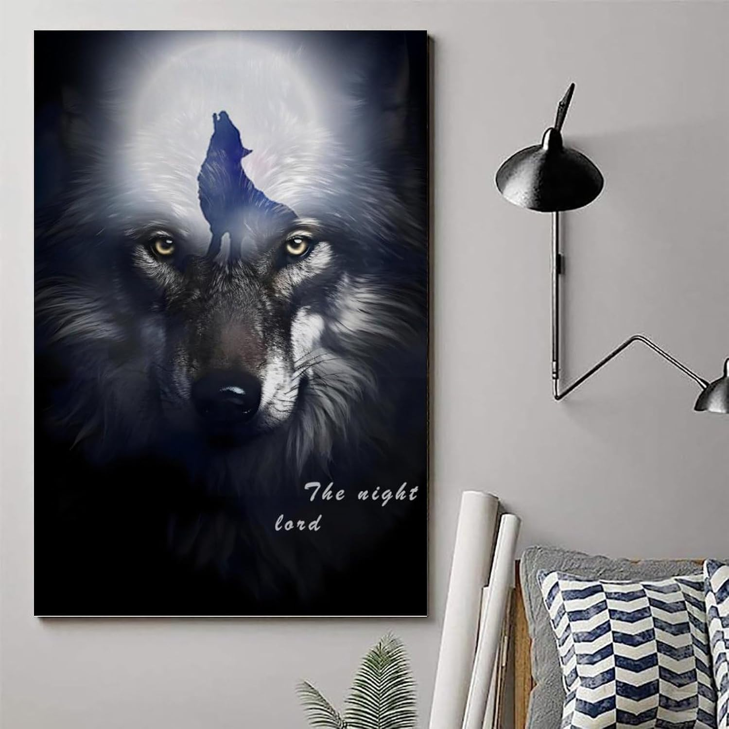 The King of Night Poster Canvas Painting Wall Art Picture Home Decor Print for Bedroom Living Room Dorm Study Bar Office 16X24Inch(40X60Cm) Unframe-Style image number 3