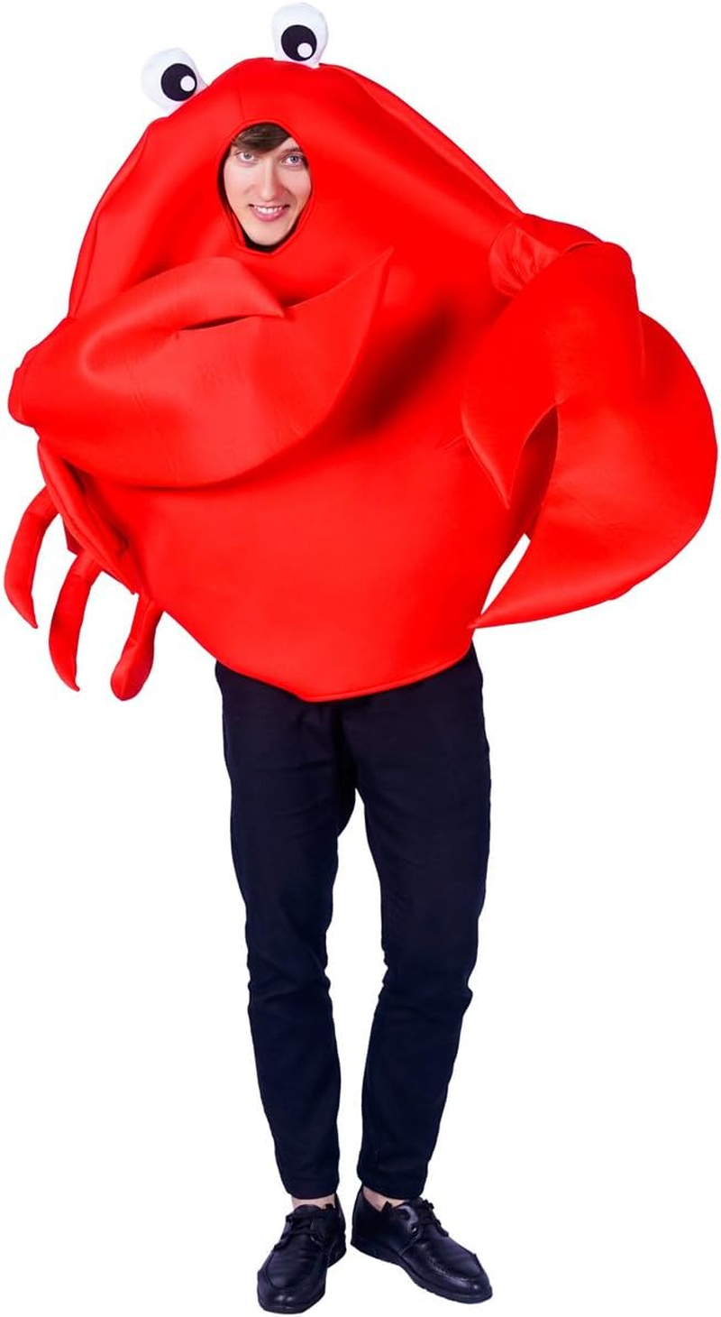 Adult Unisex Crab Costume Funny Animal Party Costume