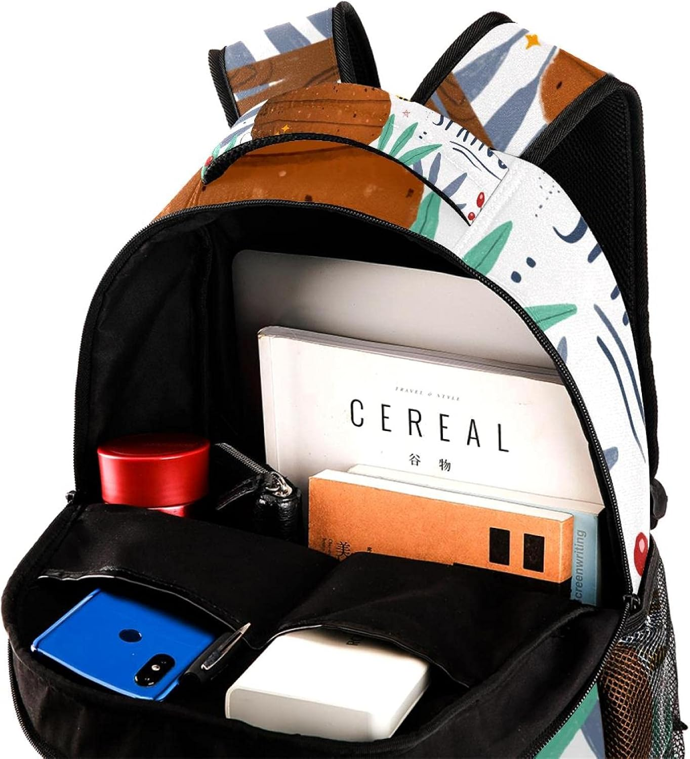 Bees Honey Spring Is Coming Season Backpack Students Shoulder Bags Travel Bag College School Tote Backpacks image number 2