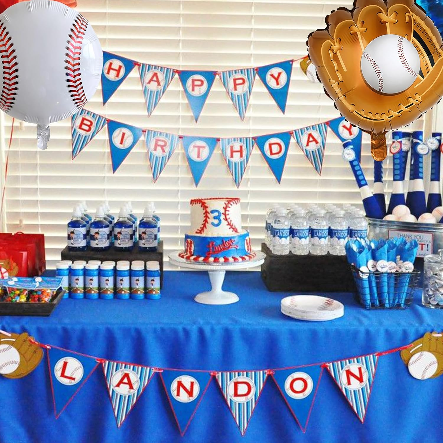 Baseball Balloons, Pack of 6 18 Inch Baseball Foil Balloons Baseball Glove Balloons Sports Foil Balloons Helium Balloons Birthday Decoration Party Decoration for Boys Children - Golfing Ball image number 6