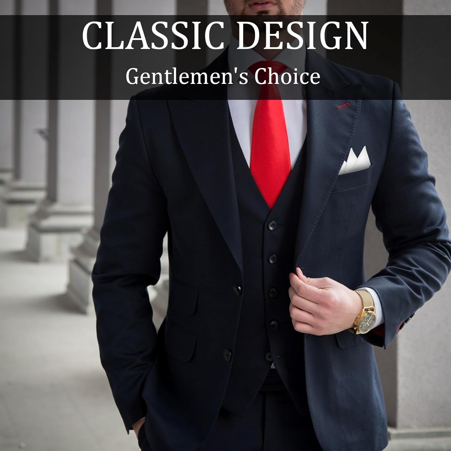 YBEATY 2PCS Prefolded Pocket Squares Pre-Folded Pocket Squares on Card Pockets Handkerchief White Masculine Polyester Suit Handkerchiefs Solid Color Pockets Hankies for Business Wedding Jacket Tuxedo image number 1