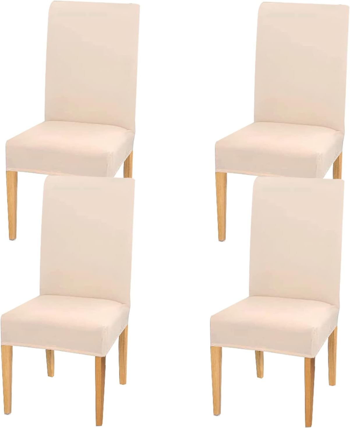 WOTOW Dining Room Chair Cover Set of 6, High Elasticity Removable and Washable Chair Cushion Protector for Kitchen Home Party