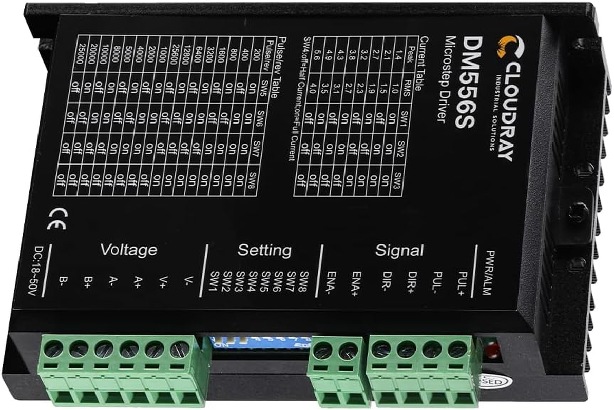 Cloudray 2-Phase Stepper Motor Driver DM556S 1.4-5.6A 18-50VDC for CNC Nema 17 23 24 Stepper Motor image number 5