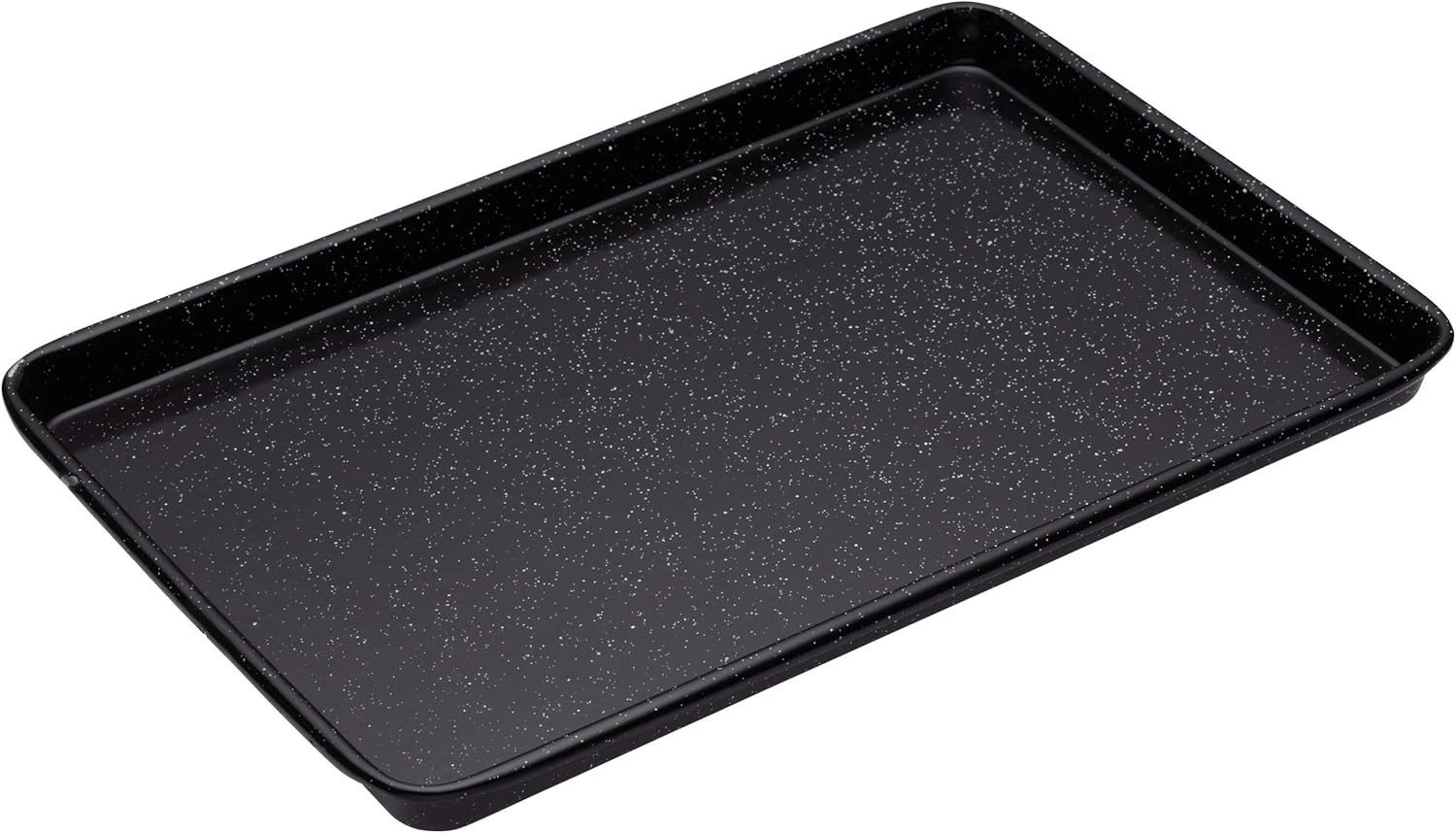 Bakemaster Professional Vitreous Enamel Non-Stick Baking Tray, Black, 39 X 27 X 2 Cm