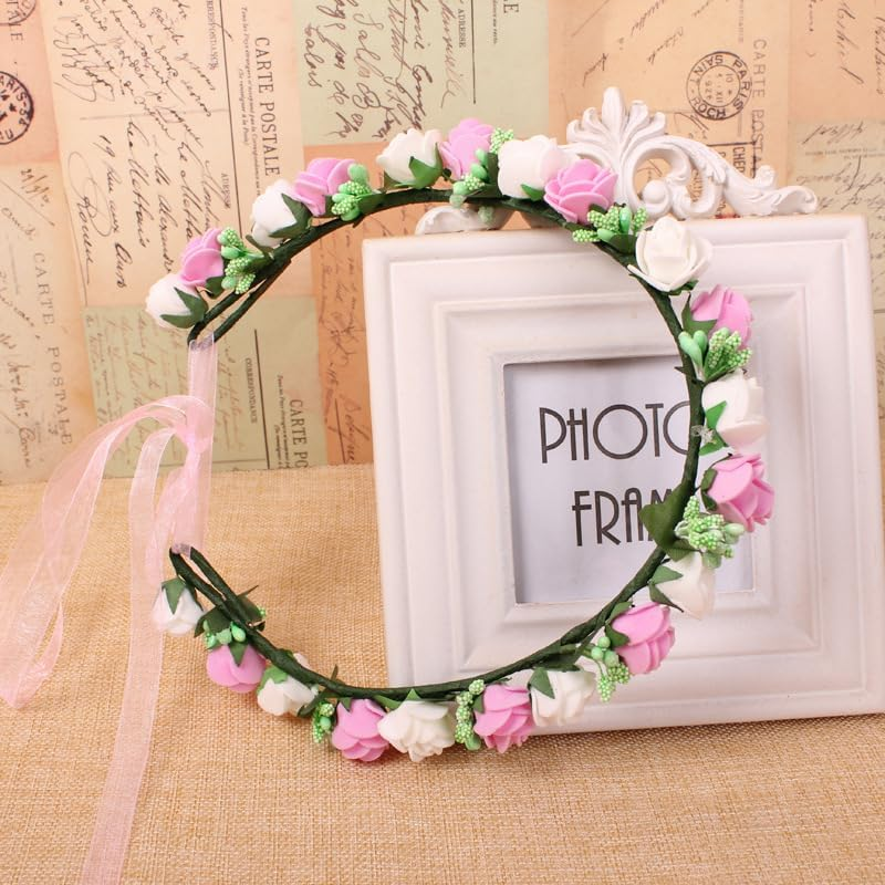 HIGHROCK 100Pcs Floral Wire, 40Cm Floral Stems, Green Flower Wire Wrapped with Paper, for Artificial Flowers, Wreath, DIY Bouquet (3MM) image number 2