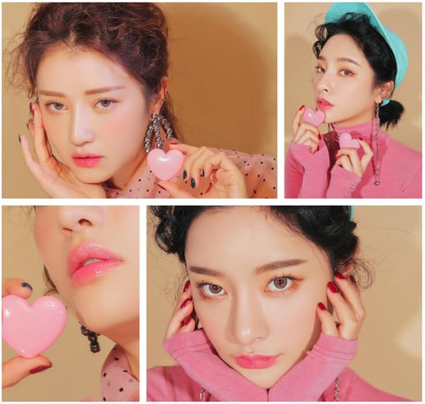 4Pcs Shape with DIY Refillable Container Blusher Lovely Lip Case Sample Eyeshadow Makeup Cute Eye Cosmetic Cosmetics Mini Balm Depotting (Multiple Colors, One Size) image number 4