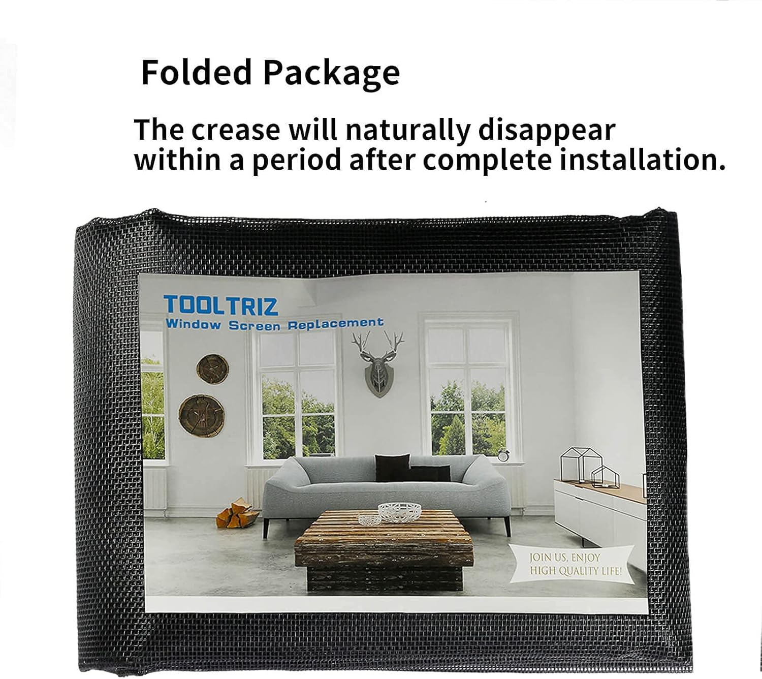 Tooltriz Pet Proof Window Screen Replacement Kit, 48&ldquo; X 100" Upgraded Thicken Charcoal Fiberglass Mesh for Sliding Pet Screen Door Repair Kit - Screen Door Protector for Dogs Patio Screen Mesh image number 4
