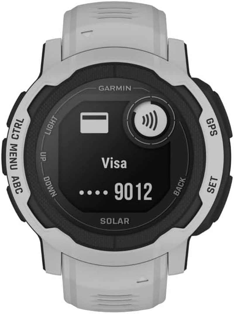 Garmin Instinct&reg; 2 Solar, Mist Gray, Rugged GPS Smartwatch