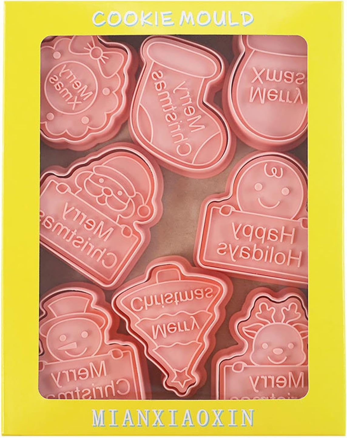 Christmas Themed Cookie Cutters - 8X Christmas Cookie Decorating Supplies,Winter Holiday Christmas Cookie Cutter, Cookie Cutters Shapes, Christmas Cookie Decorating Supplies for Cake image number 6