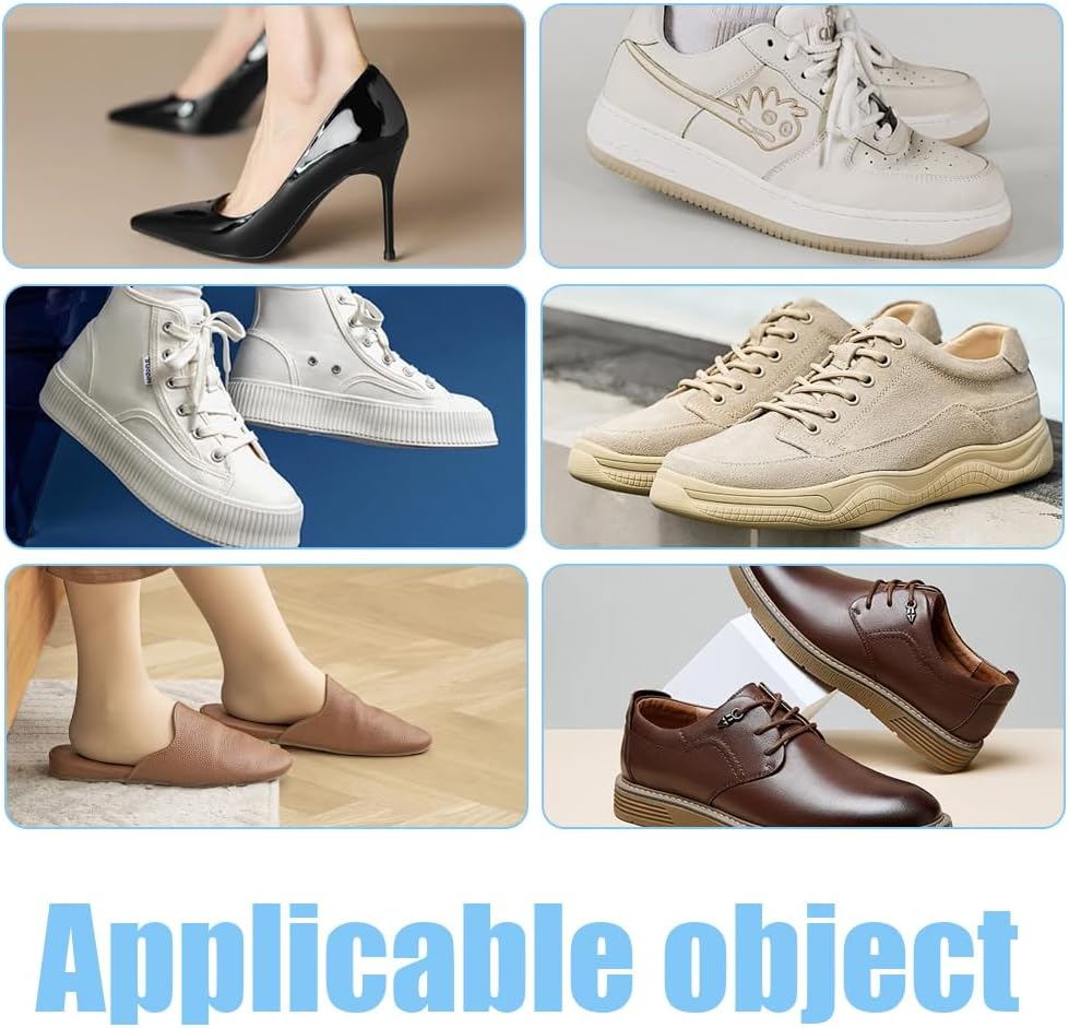 12 Pack Separable Shoe Rack, Adjustable Shoe Stacker, Portable Shoe Slots Organizer, Shoe Stacker Holder Storage, Suitable for Closet Organization (27.2*10*12 CM, Clear） image number 6